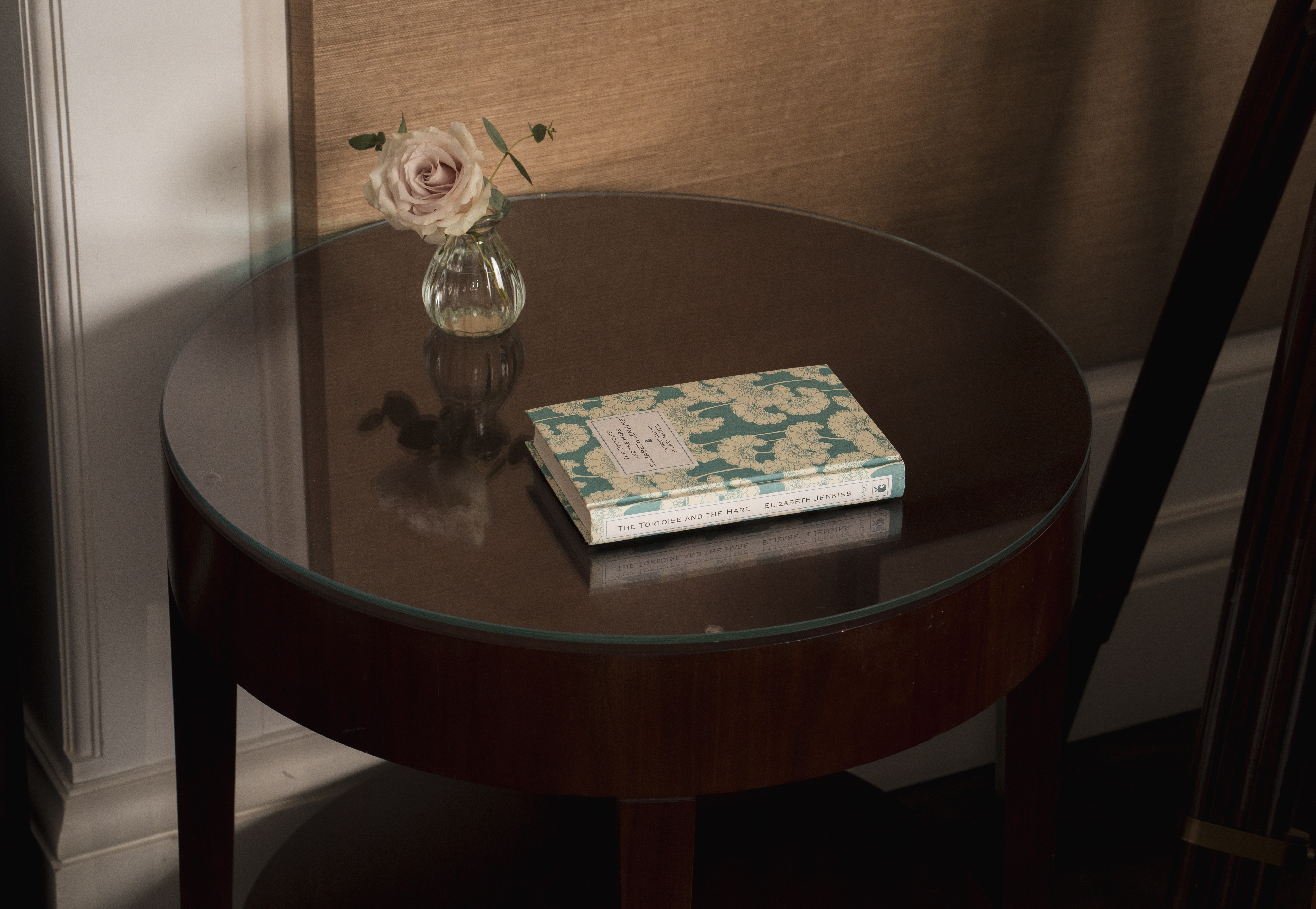 A special detail - books placed within a Luxury suite at Corinthia London; available within living spaces for late-night or early-morning downtime