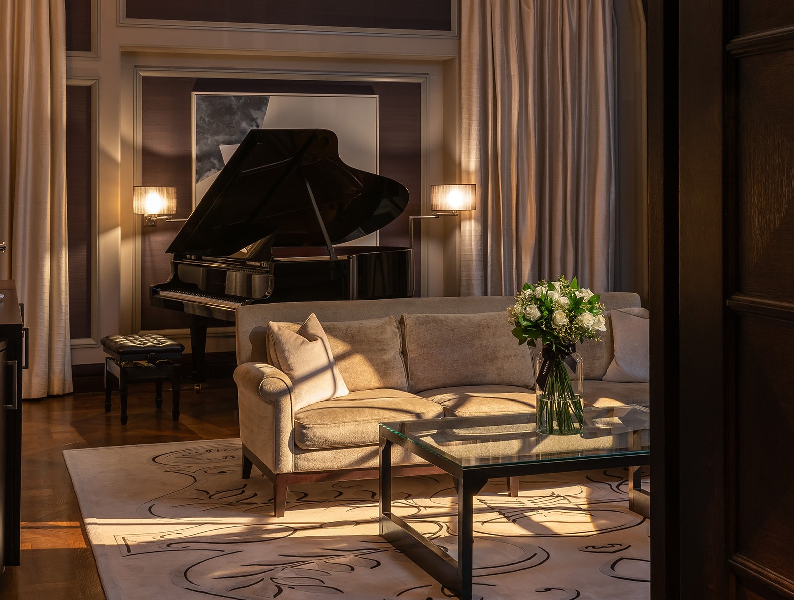 Living area of the Musician's Penthouse 