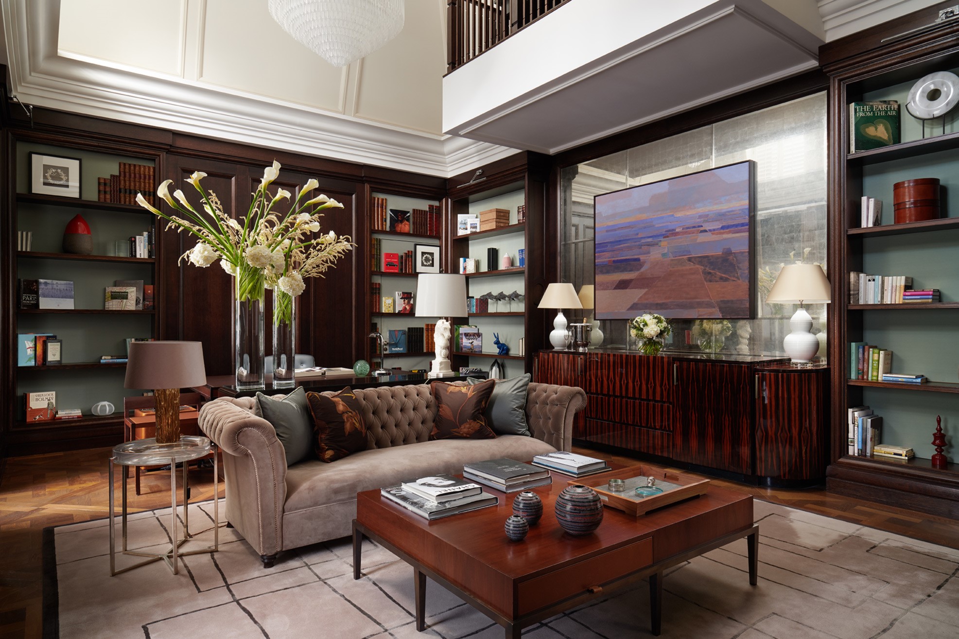 Writer's Penthouse living room