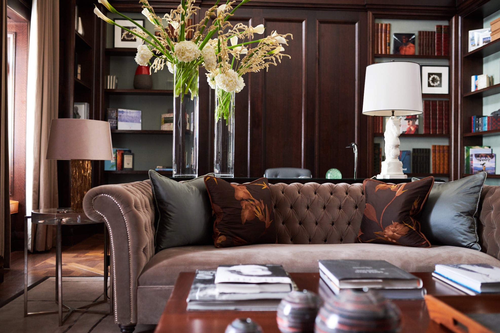 Writer's Penthouse living room