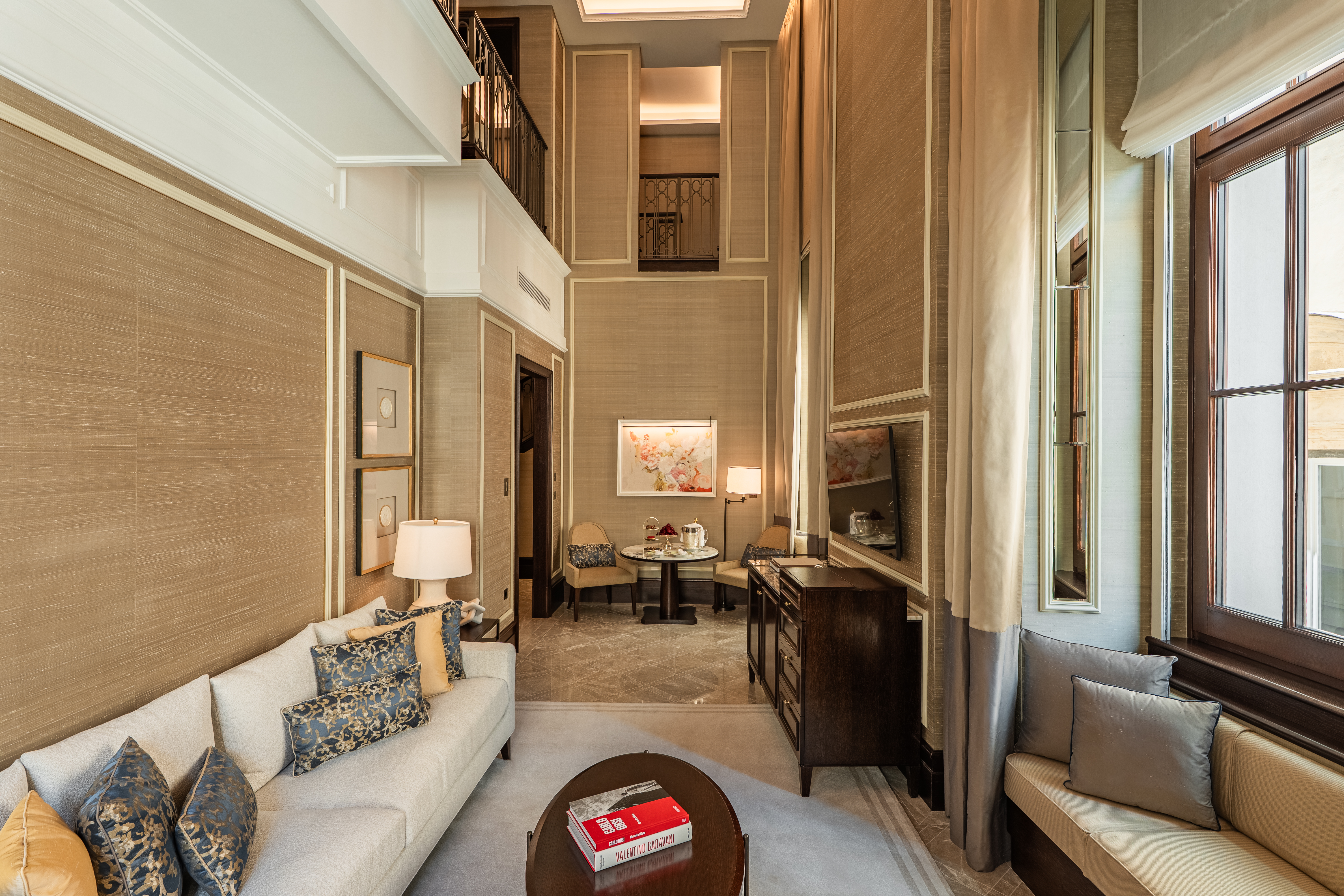Campo Marzio Suite Living Room Sofa Corinthia Rome