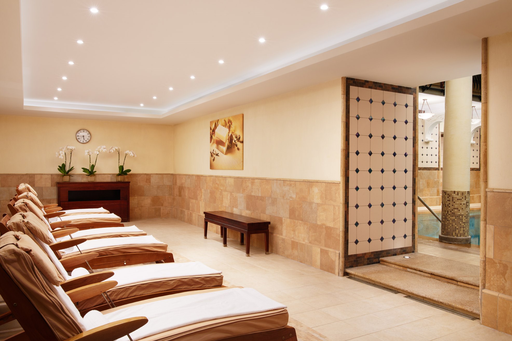 Corinthia Budapest Spa loungers