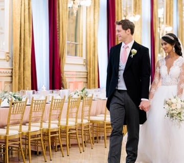 Corinthia Budapest wedding bride and groom