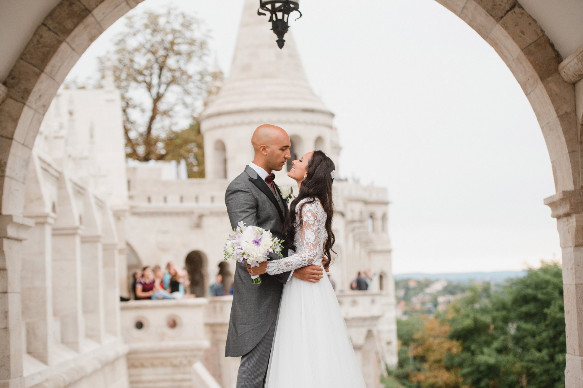 Corinthia Budapest wedding fisherman's bastion