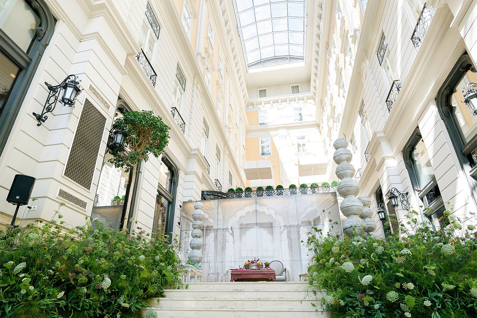 Corinthia Budapest wedding setup