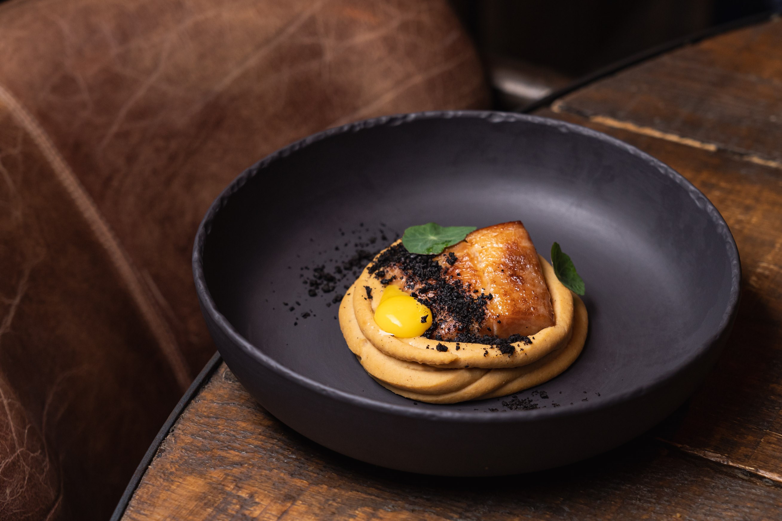 Corinthia-Lisbon-Erva-Restaurant-Bar-Food-Cod-Chickpea-Olive-and-Quail-Egg