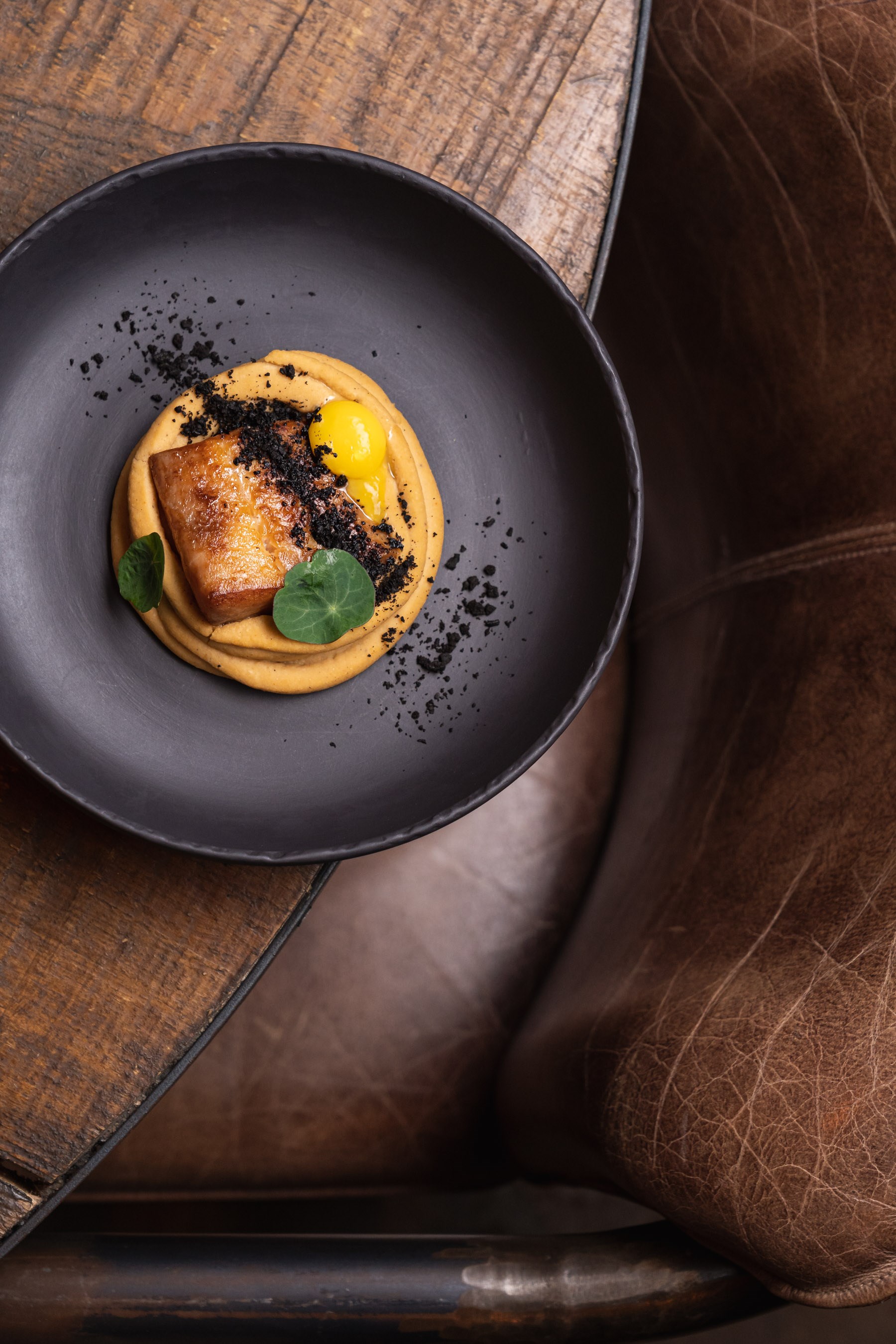 Corinthia-Lisbon-Erva-Restaurant-Bar-Food-Cod-Chickpea-Olive-and-Quail-Egg