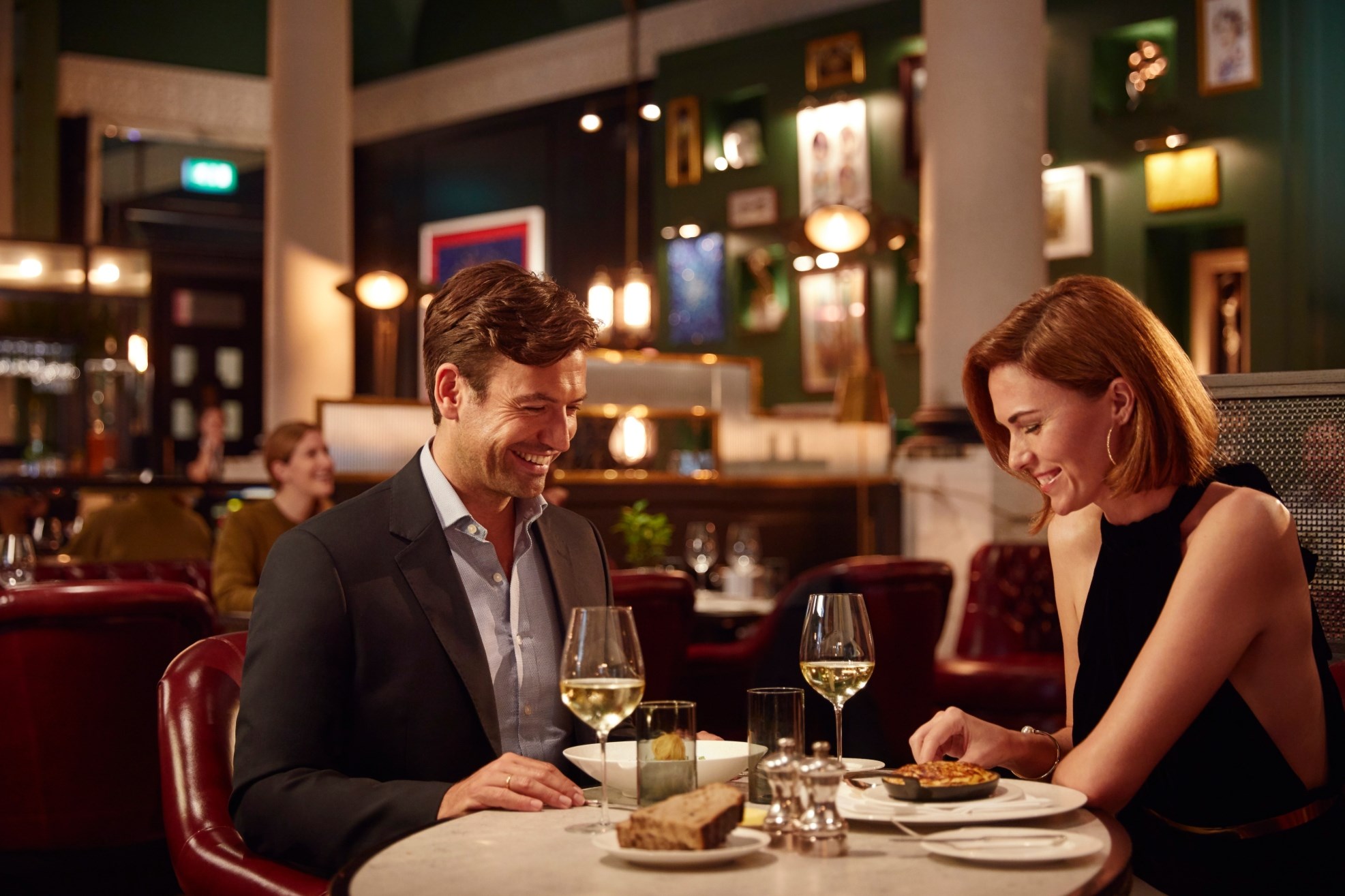 Couple having dinner at Kerridge's Bar & Grill