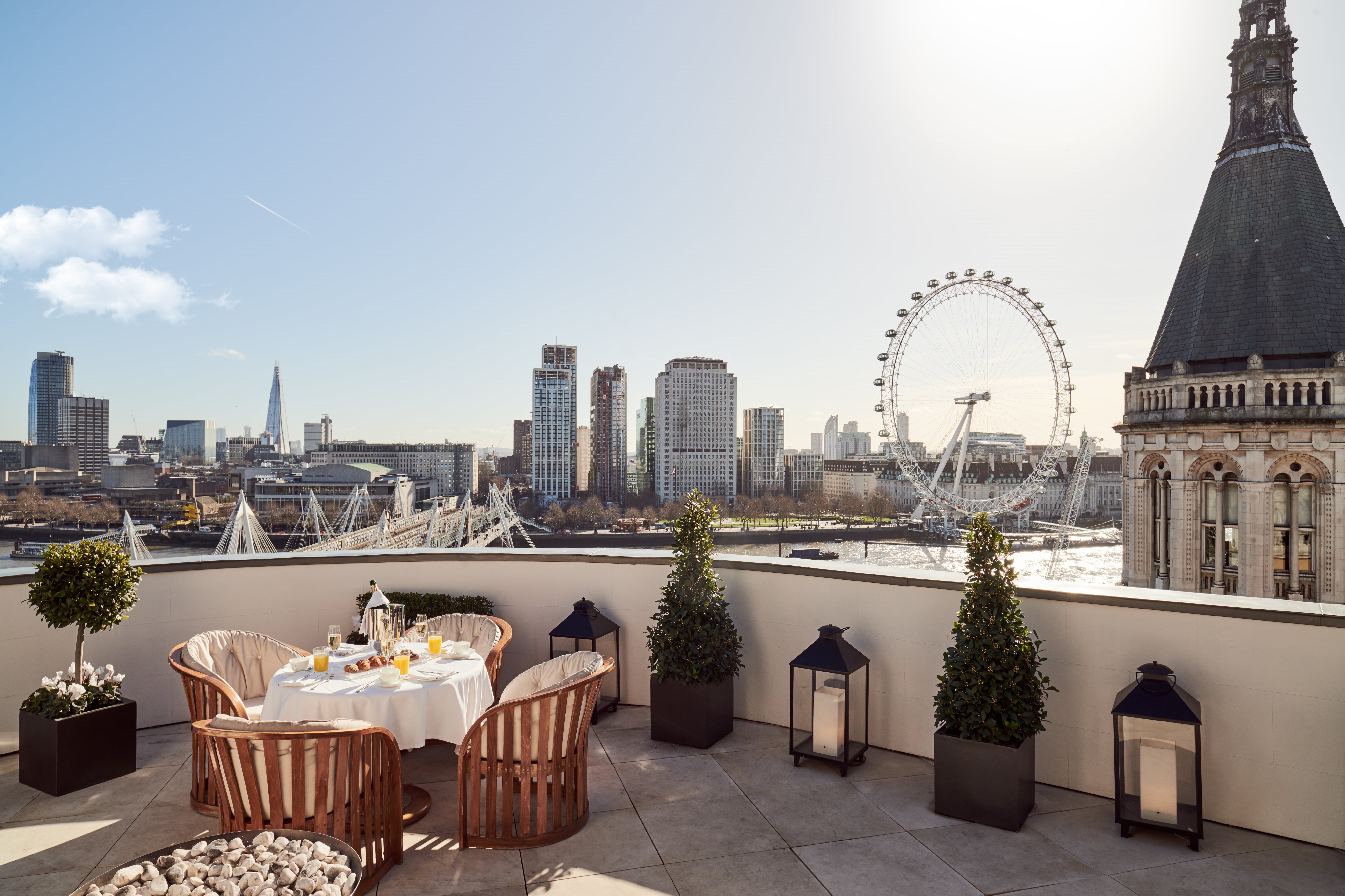 Royal Penthouse terrace with London views