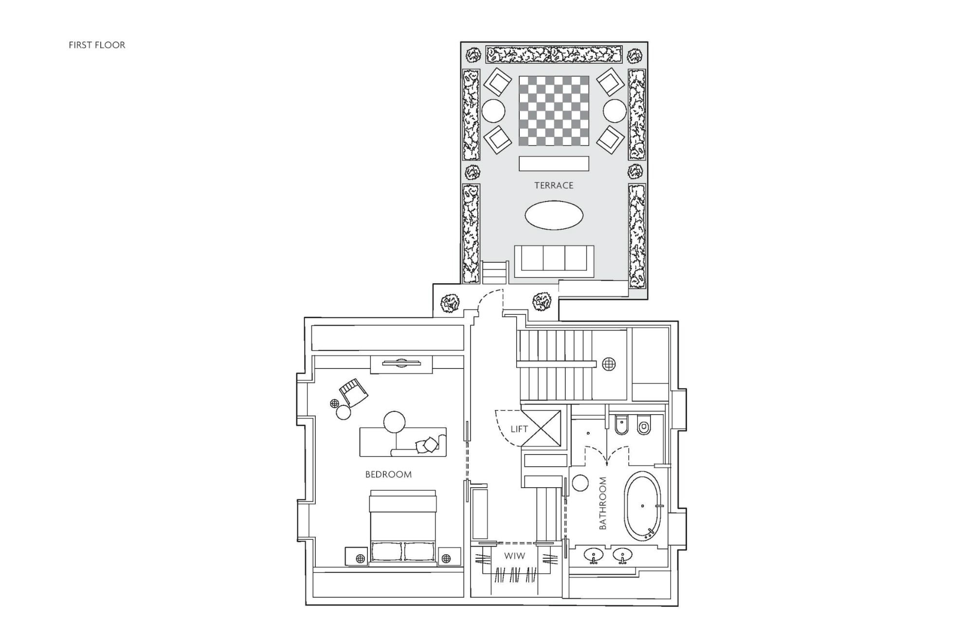 Whitehall Penthouse floorplan