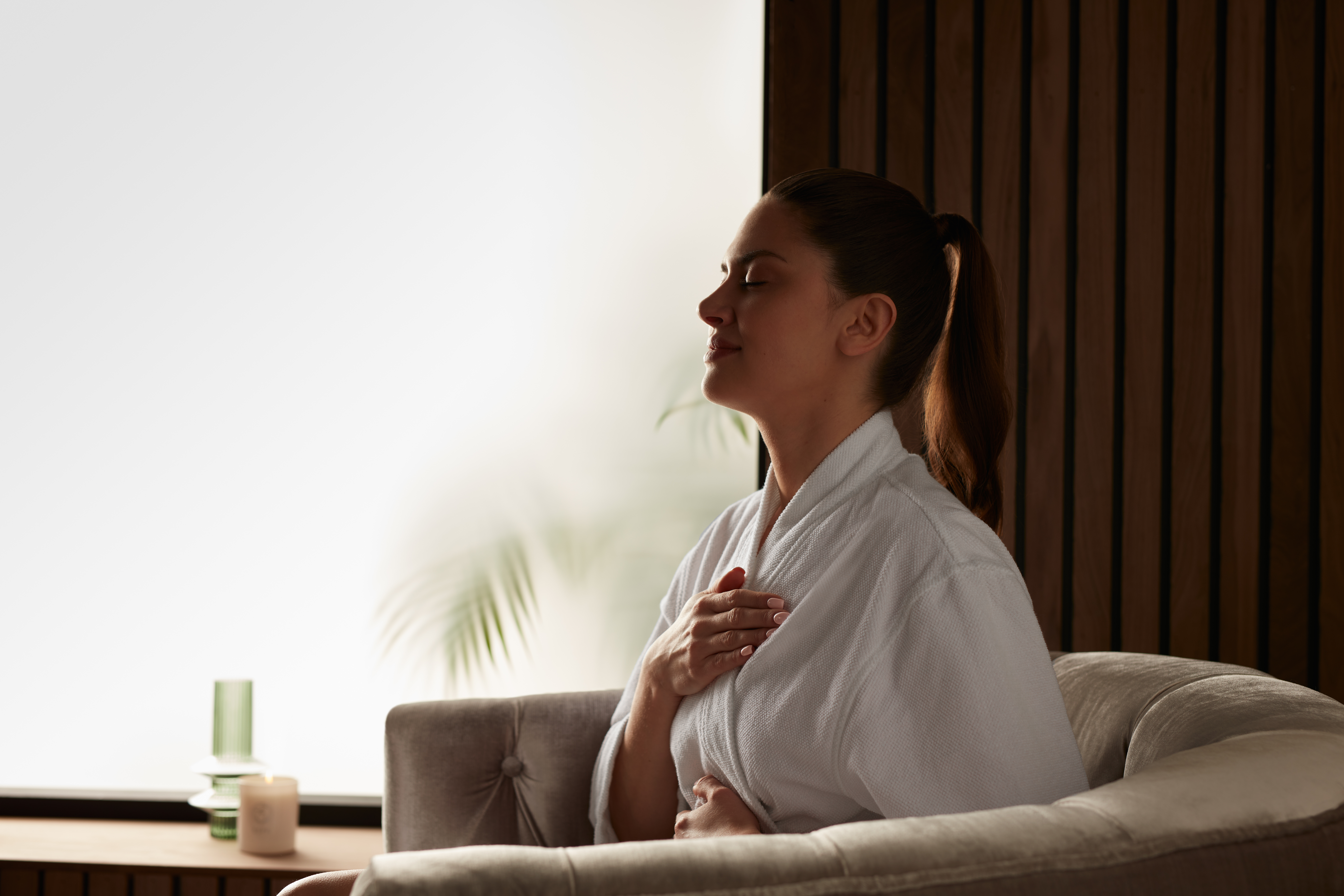 Serene relaxation space at ESPA Life at Corinthia spa near Trafalgar Square