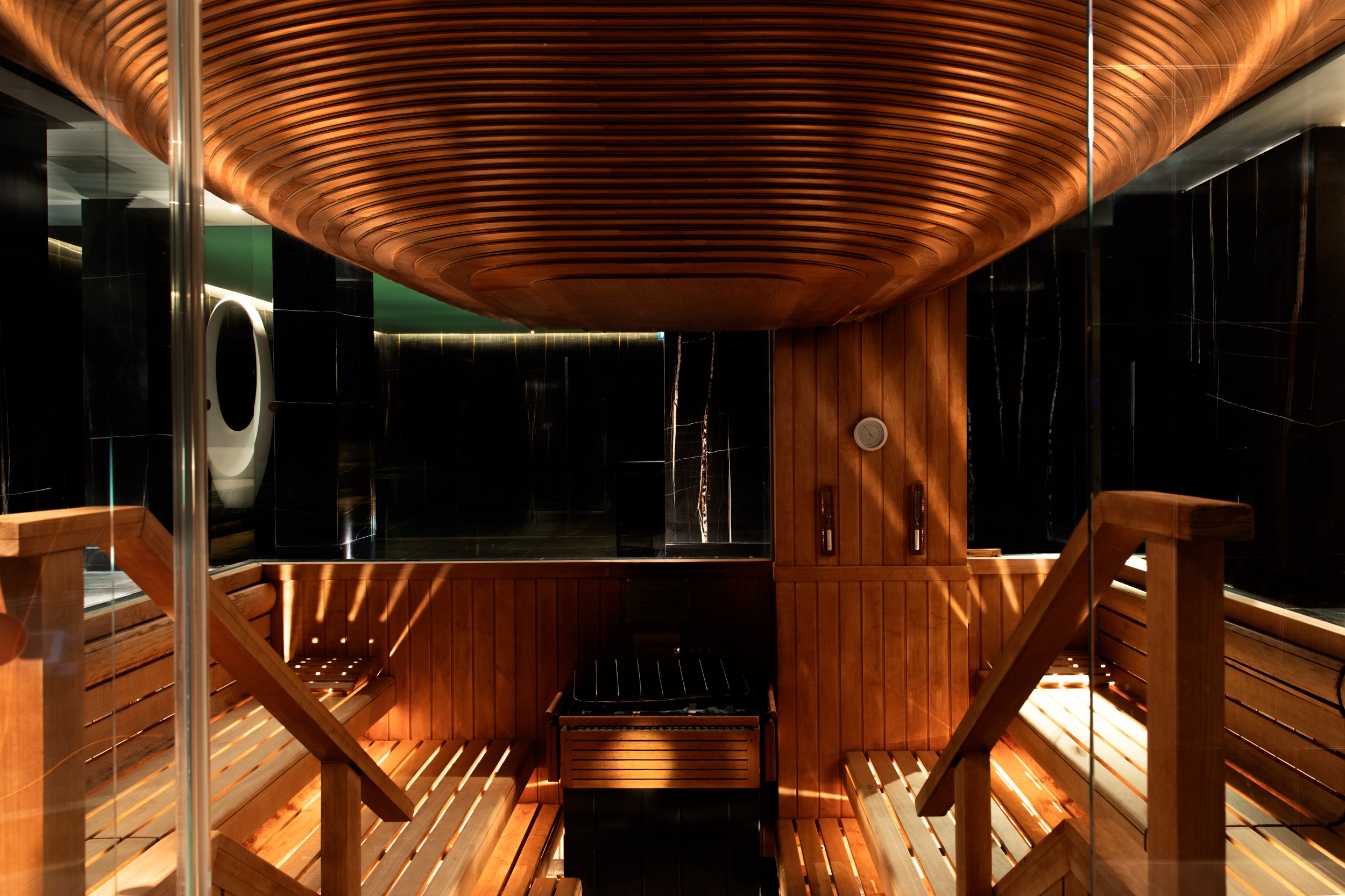 Sauna and steam room