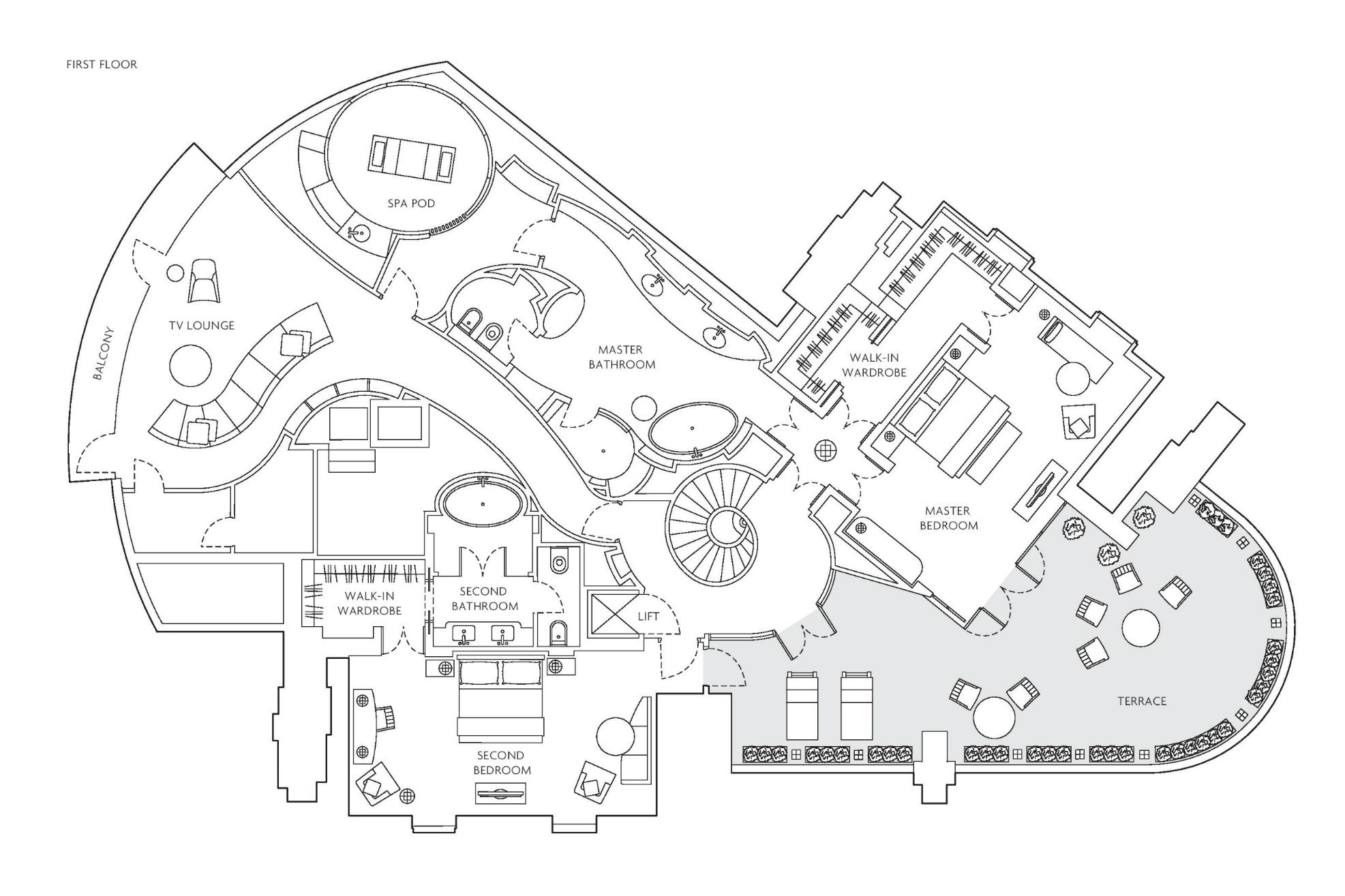 Royal Penthouse floorplan