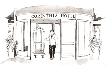 Corinthia-Prague-Doorman-Ilustration